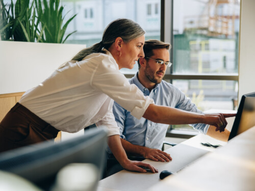 Business people working together in office