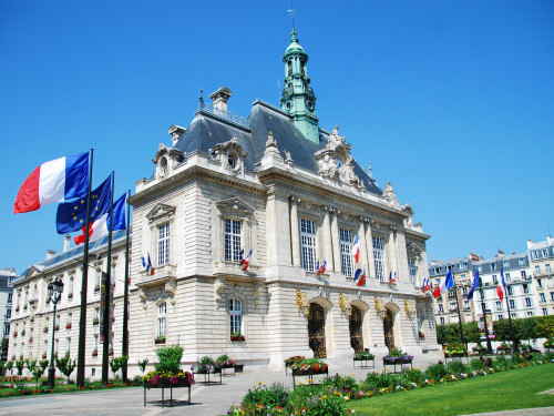 Levallois-Perret city hall (92), France