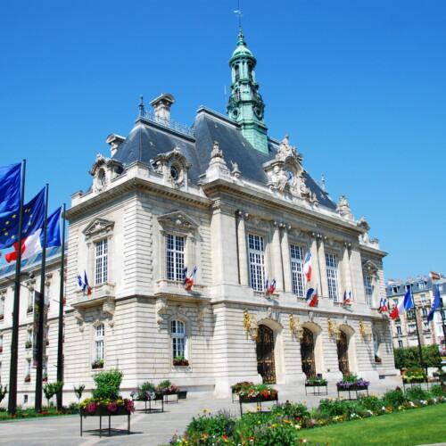 Levallois-Perret city hall (92), France