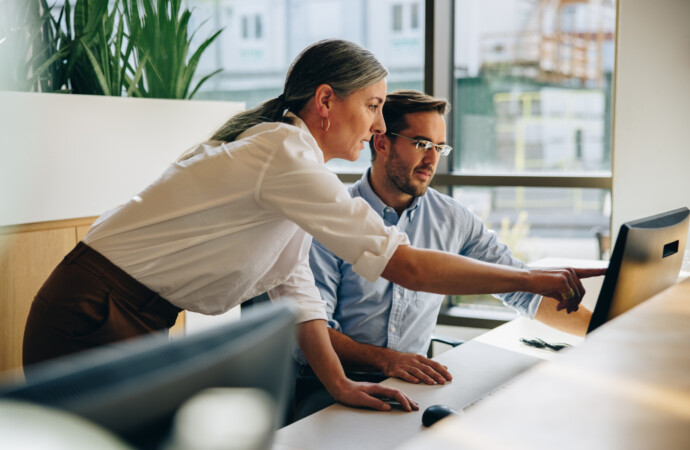 Business people working together in office