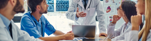 Group of doctors in clinic