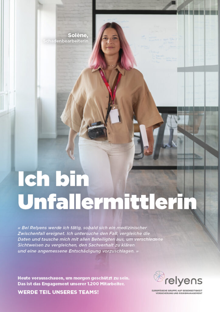 Solène, Schadenbearbeiterin, Unfallermittlerin