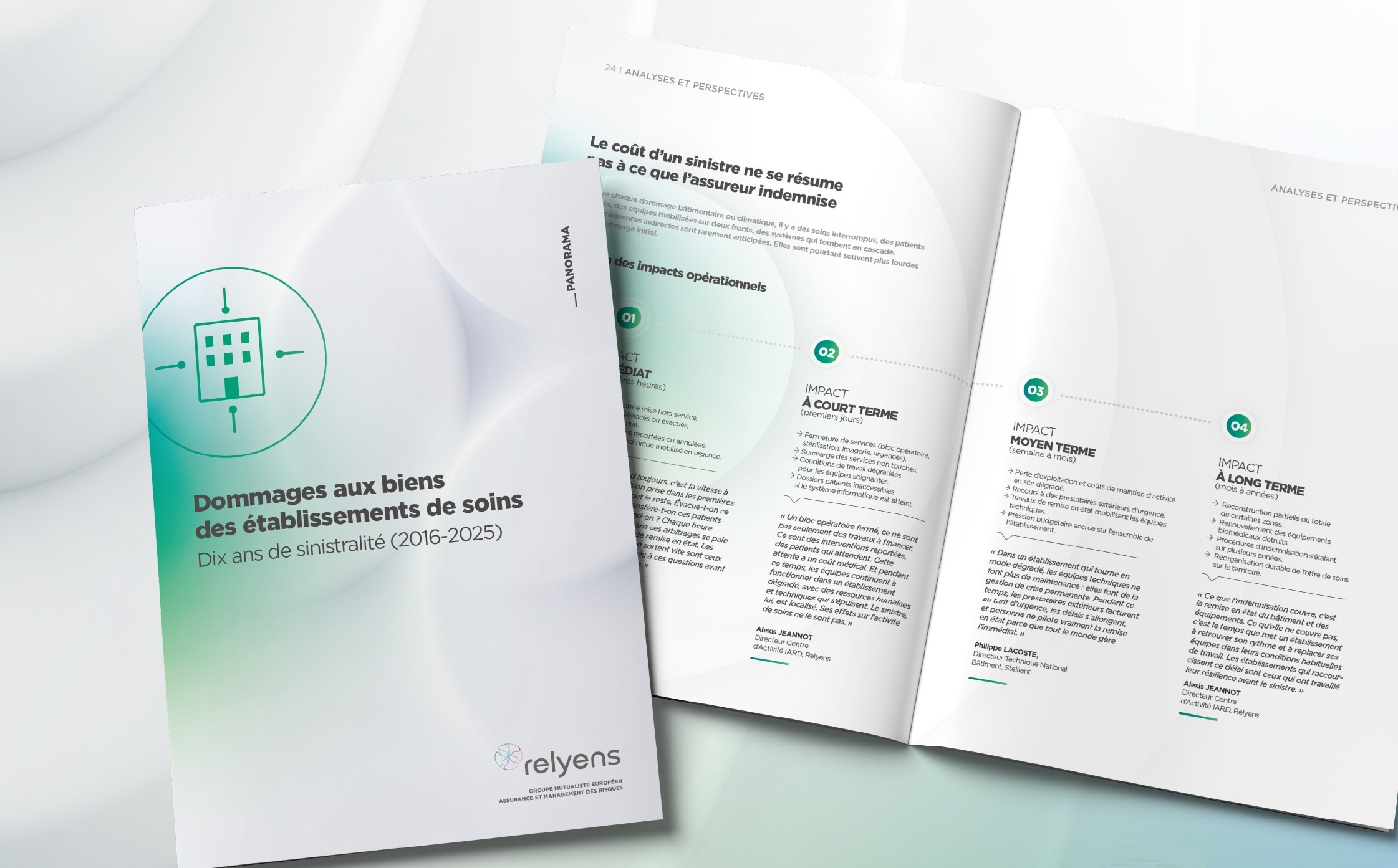 Panorama dommages aux biens des établissements de soins